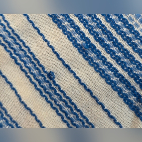 Megan Park Blue And White Striped Cotton Dress. Sleeveless Size 2 - Picture 11 of 15